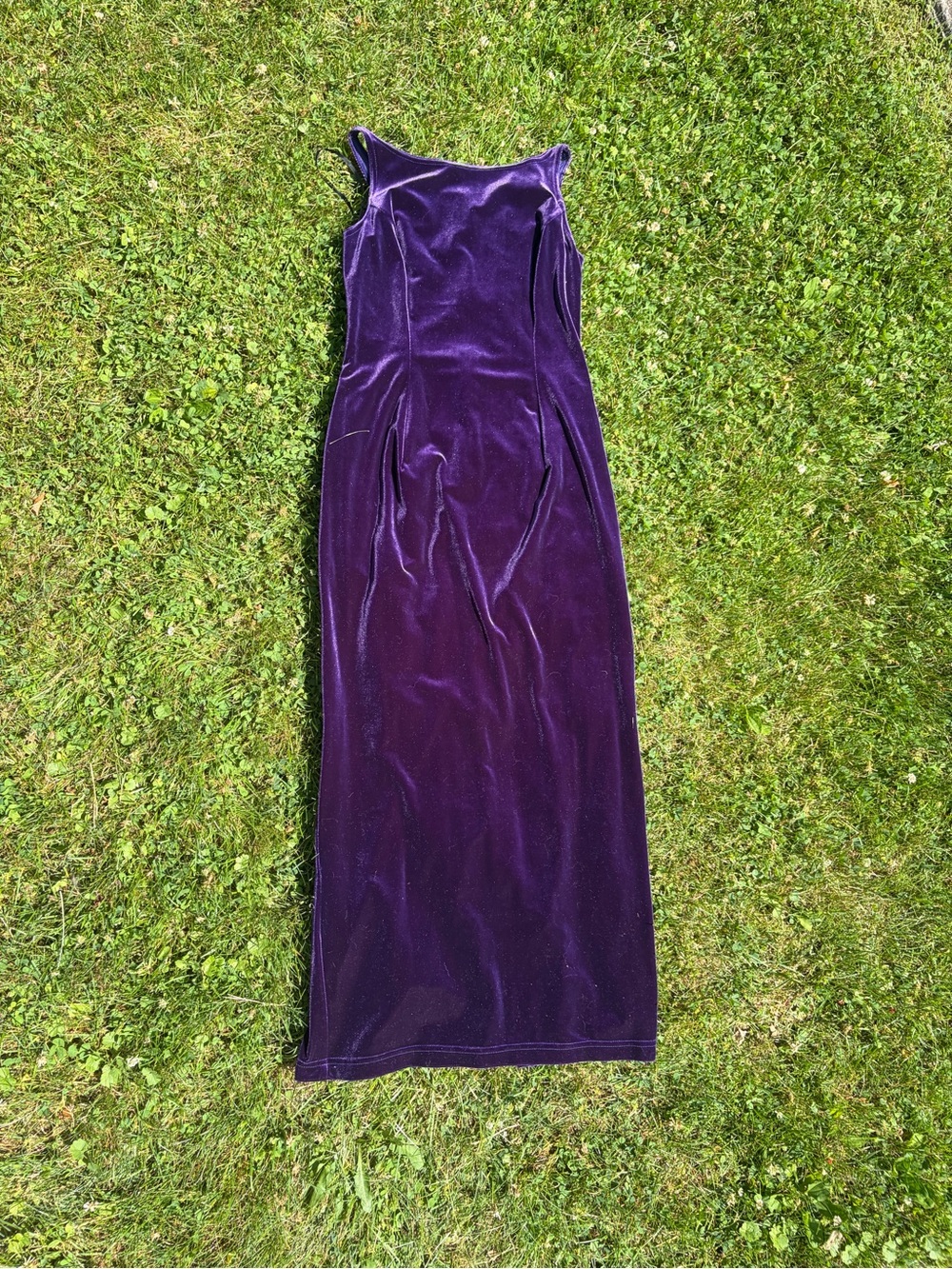 90’s Y2K Scott McClintock Sleeveless Velvet Formal Dress